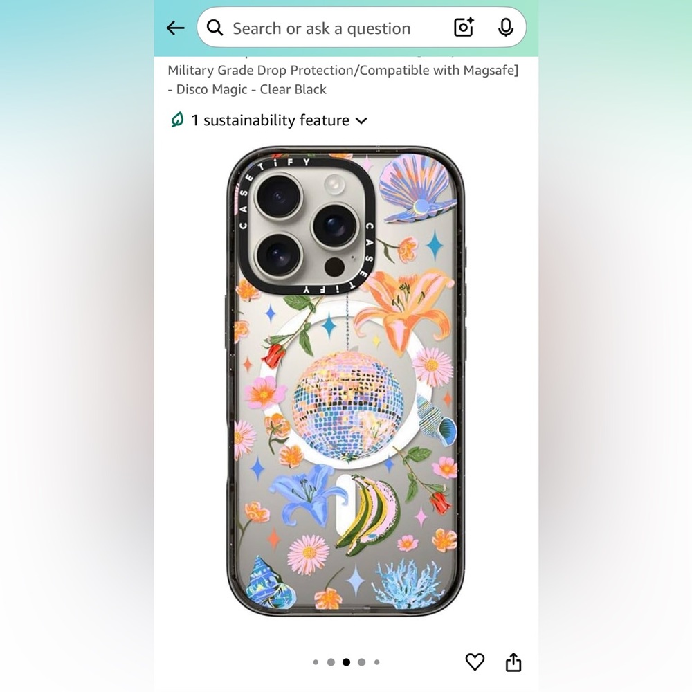 Casetify Garden Party iPhone 16 Pro Case Clear